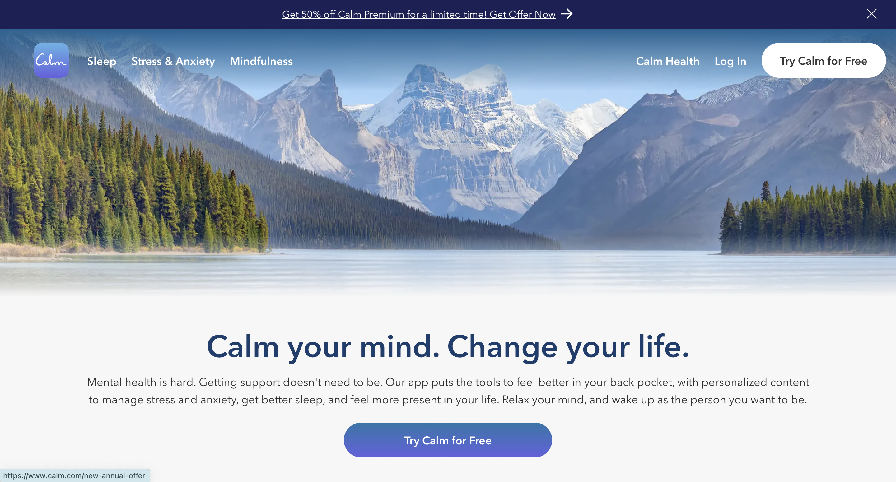 Landing Page Screenshot