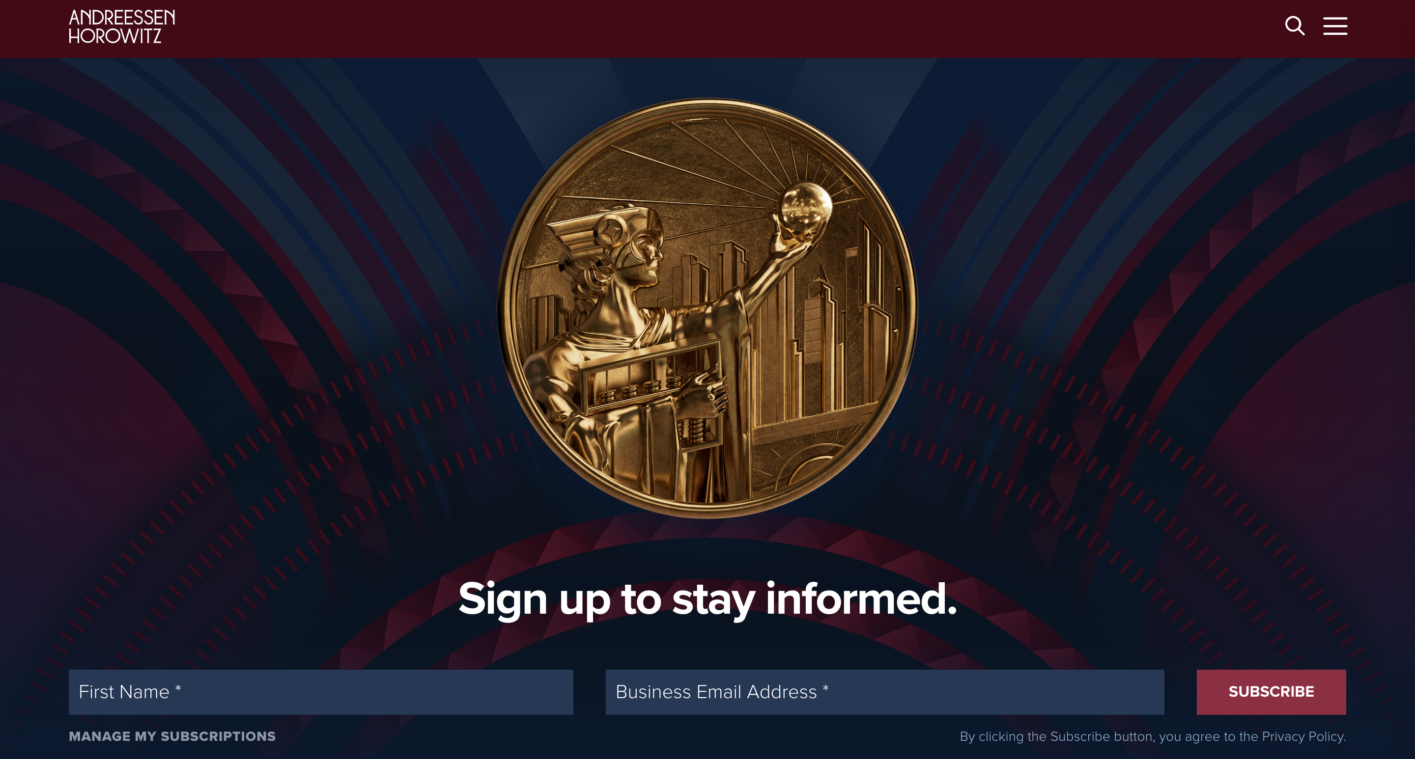 Landing Page Screenshot